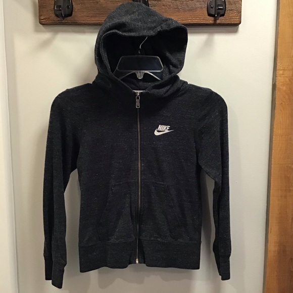 Nike Hoodie Kids Athletic Full Zip Hooded Sweatshirt Med - Picture 3 of 12